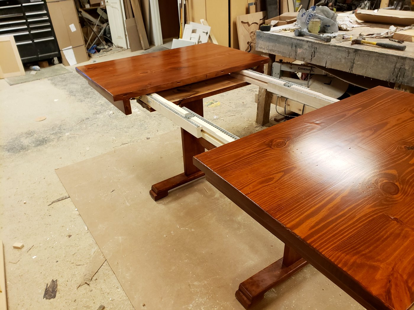 Dining table — rustic finish