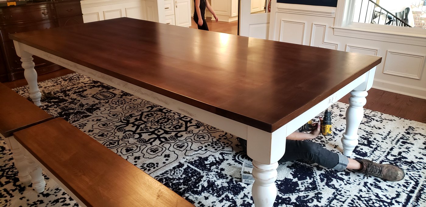 Custom dining room table