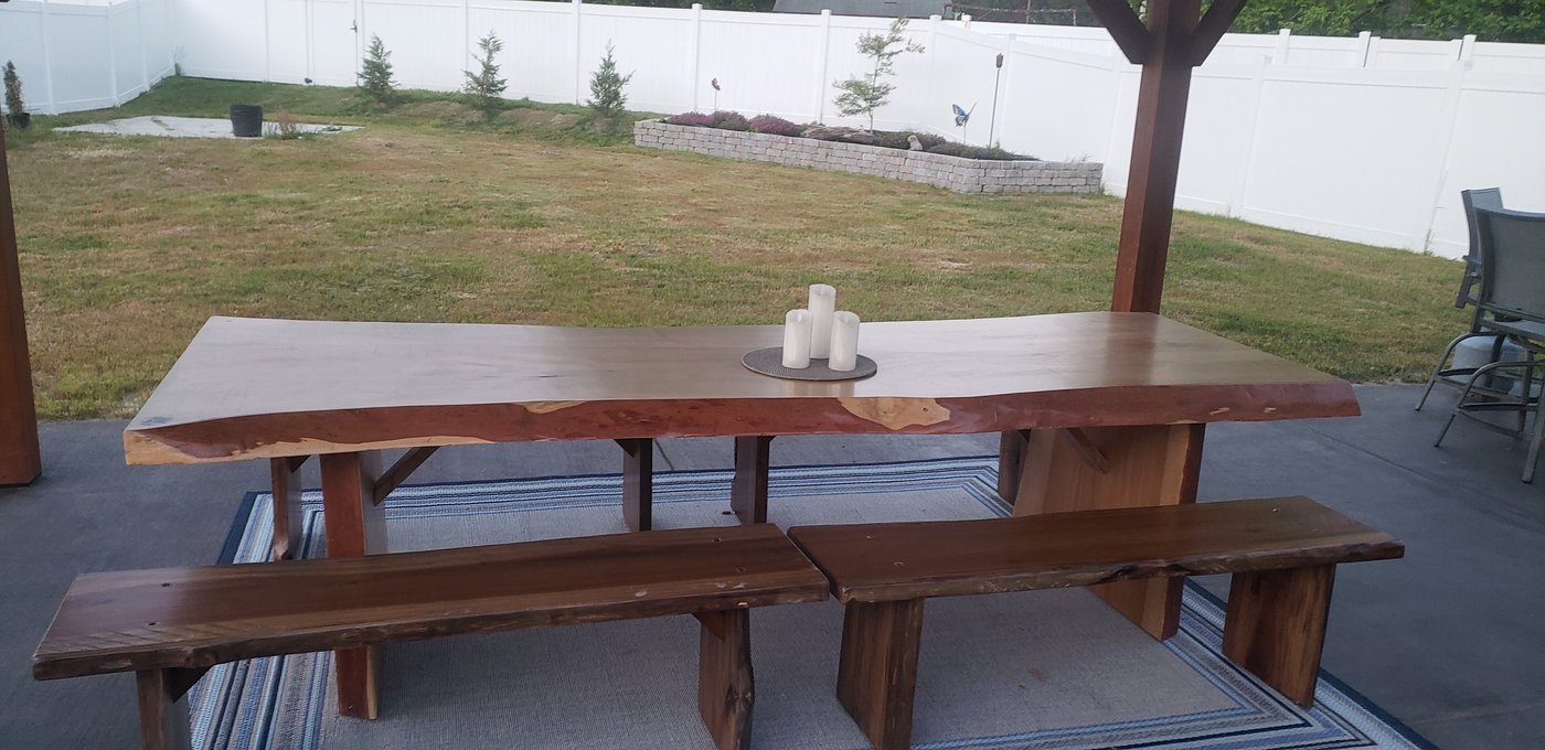 Custom walnut table