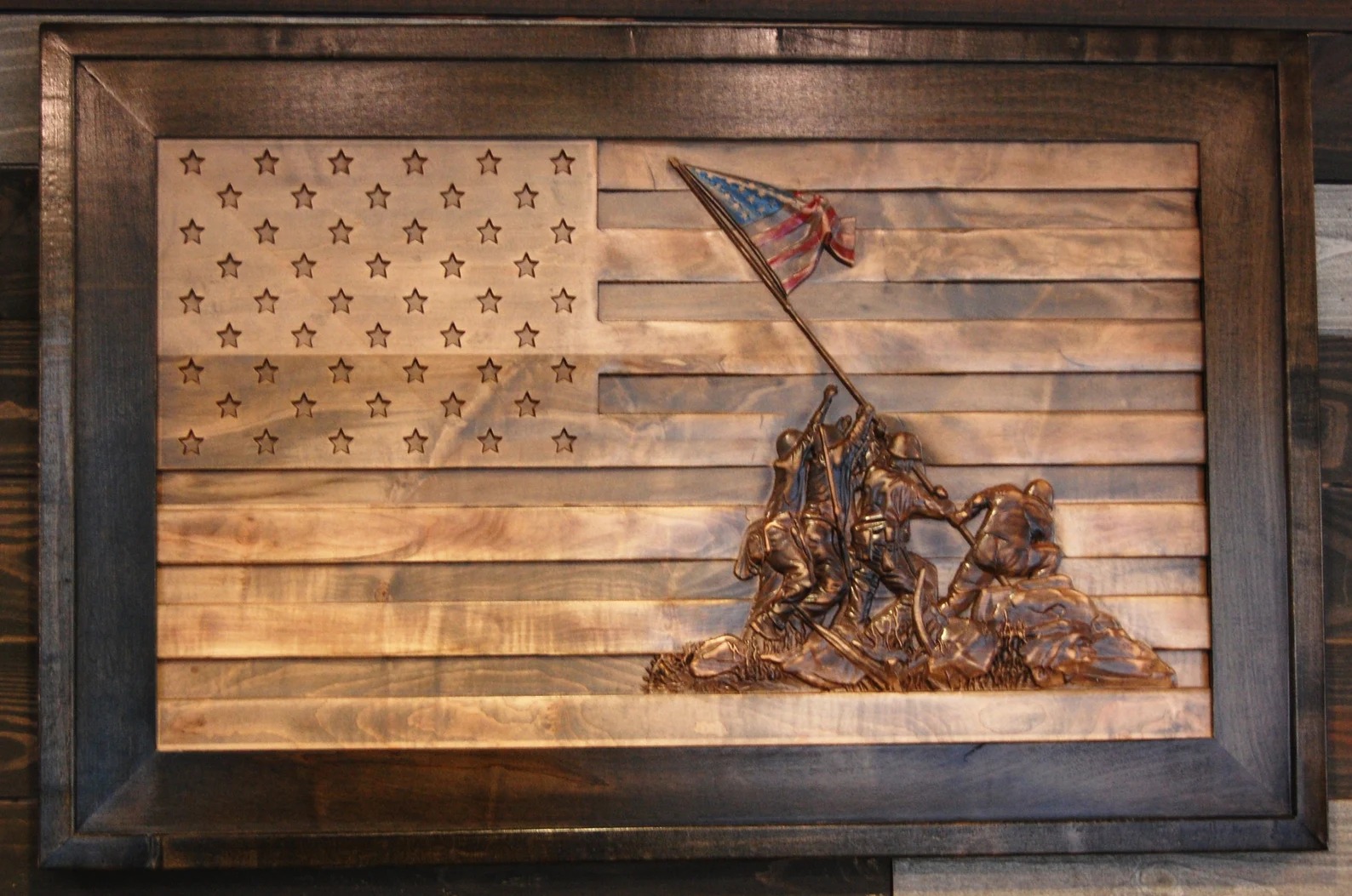 Iwo Jima — American flag wall art