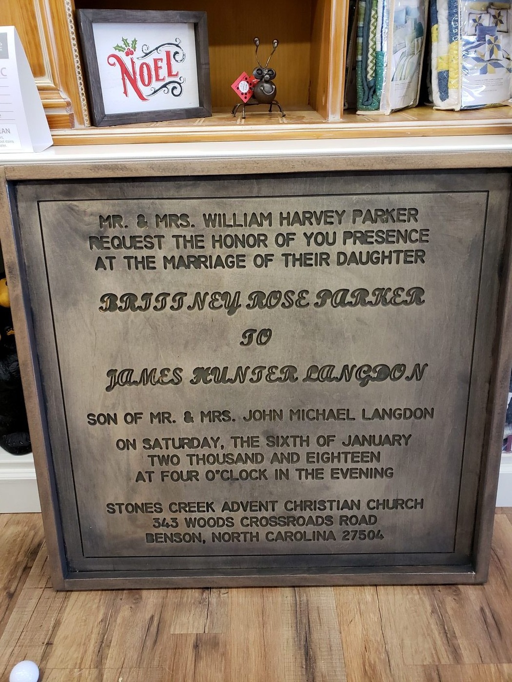 Custom memorial piece by Ogi Designs