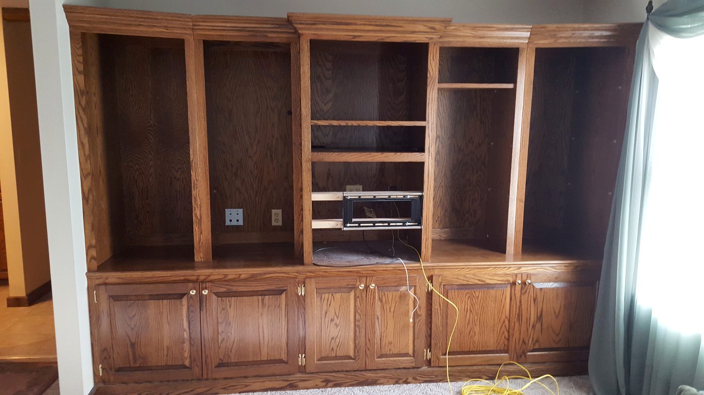 Custom wall unit by Ogi Designs