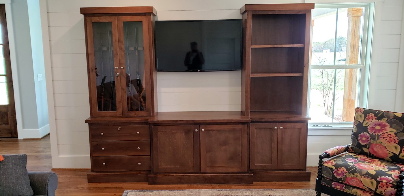 Custom wall unit by Ogi Designs